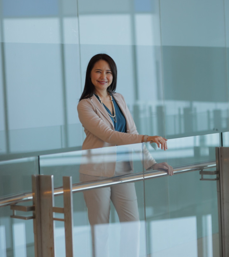 woman standing for a photoshoot